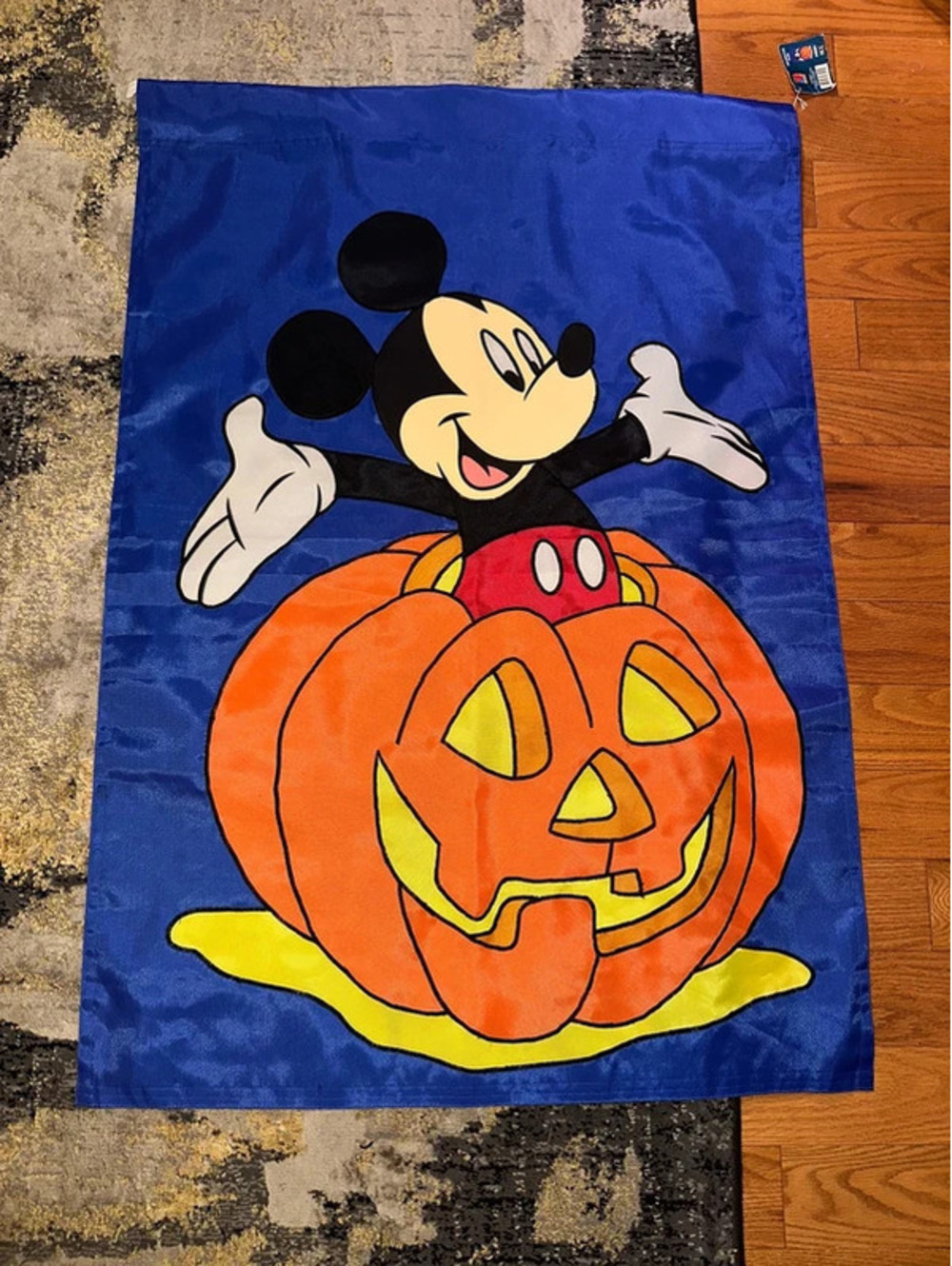 Vintage Disney Mickey Halloween Kidcore Yard Flag NWT